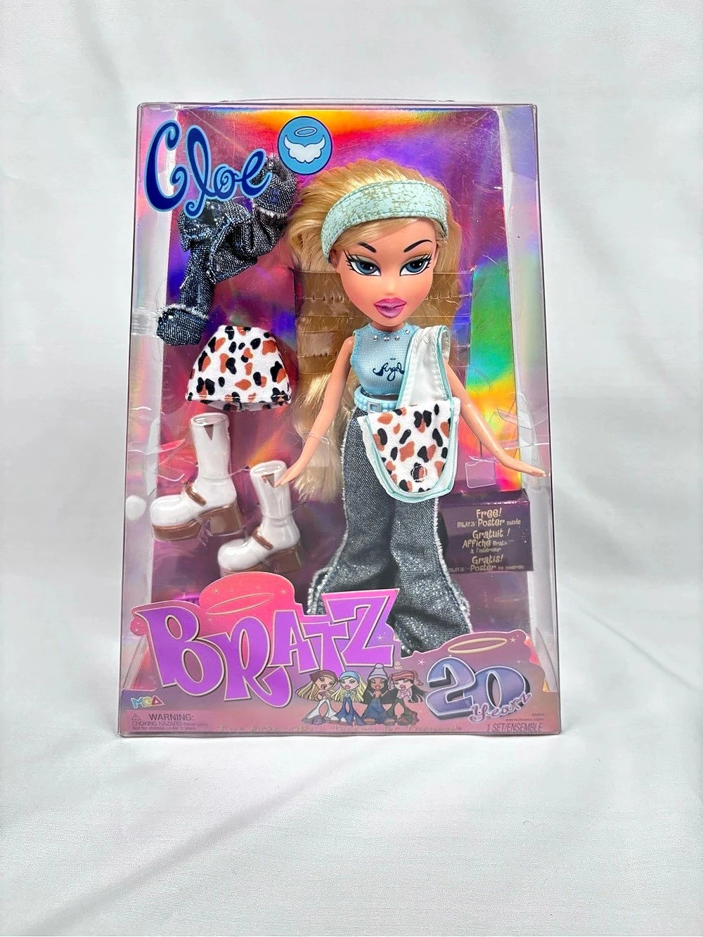 Bratz Cloe Doll in Pink & Blue Like New